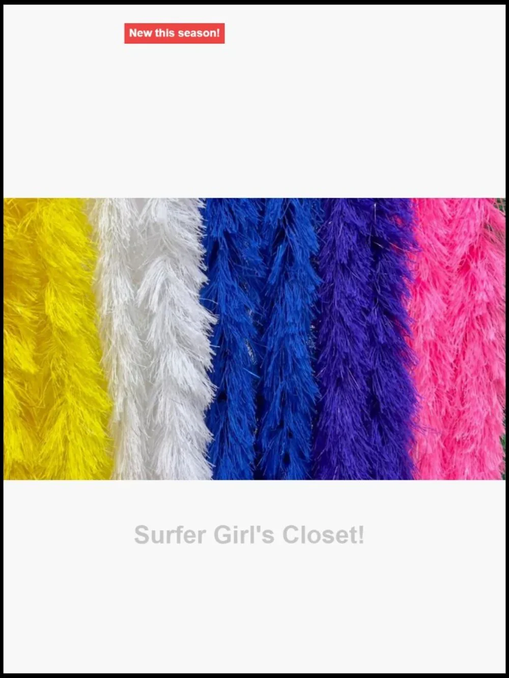 9pcs Feather Boas 5ft Artificial Fluffy Boas Bulk DIY Craft Party Decor